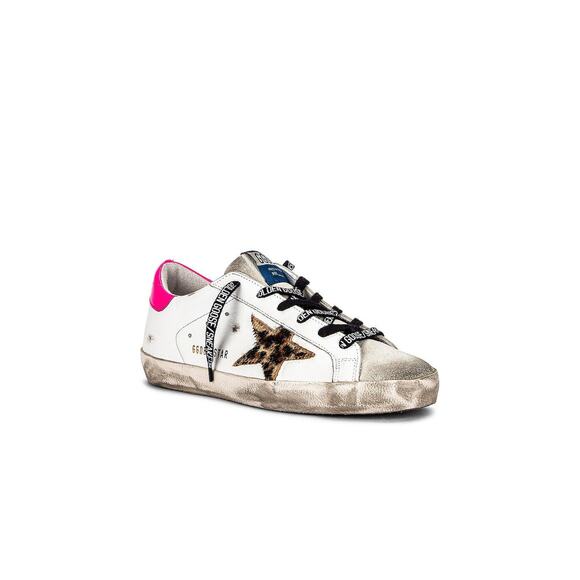 Golden Goose Superstar Sneaker In Ice, White & Brown Leopard - 36/6 - Picture 2 of 6